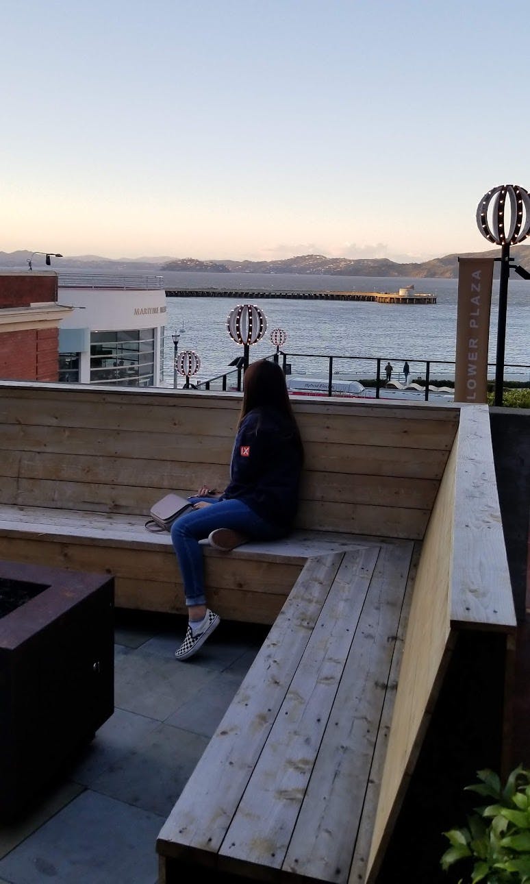 Photo of jen standing around